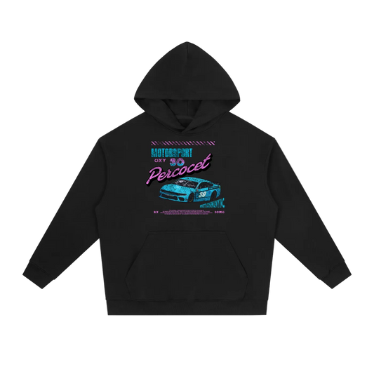 Percocet Motorsport Heavyweight Drop-Shoulder Hoodie
