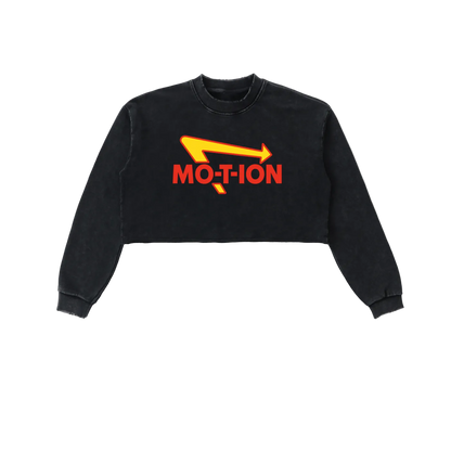 MO-T-ION Cropped Sweatshirt