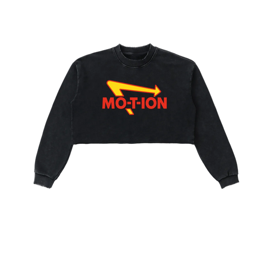 MO-T-ION Cropped Sweatshirt