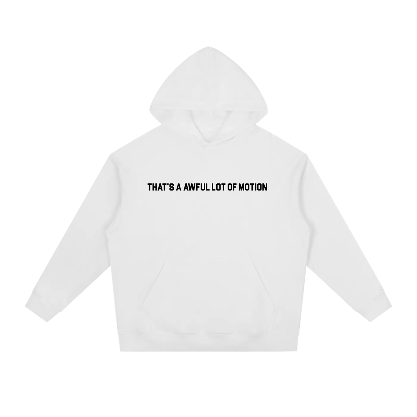 Awful Lot Of Motion (White) Heavyweight Drop-Shoulder Hoodie