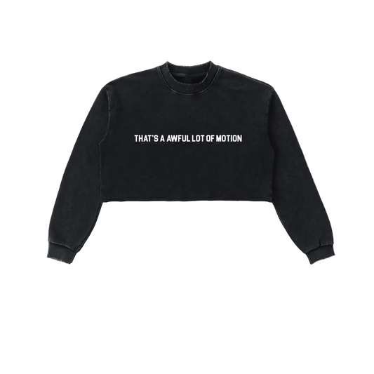 Awful Lot Of Motion Cropped Sweatshirt