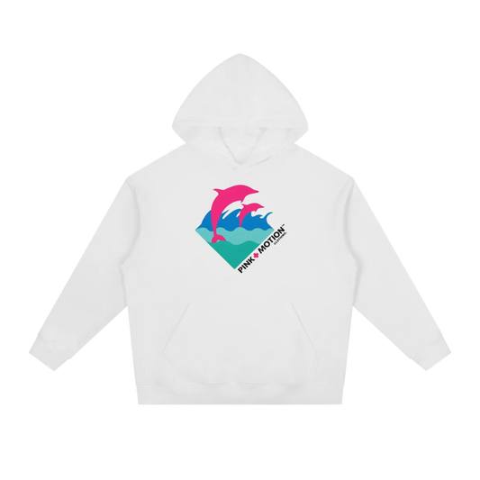 Pink Motion Heavyweight Drop-Shoulder Hoodie