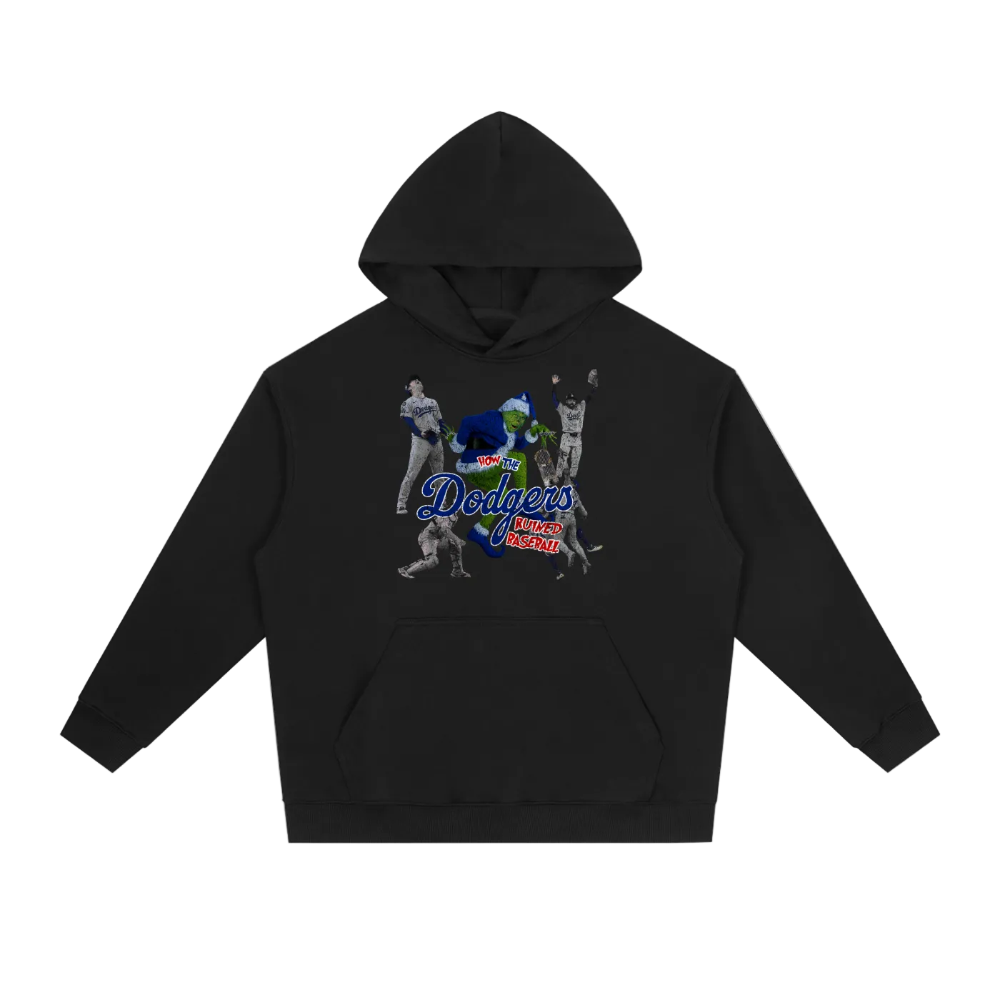 Dodgers Grinchmas Heavyweight Drop-Shoulder Hoodie