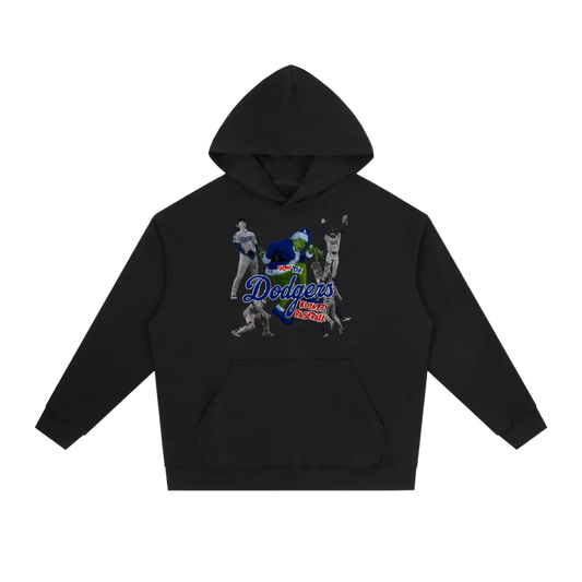 Dodgers Grinchmas Heavyweight Drop-Shoulder Hoodie
